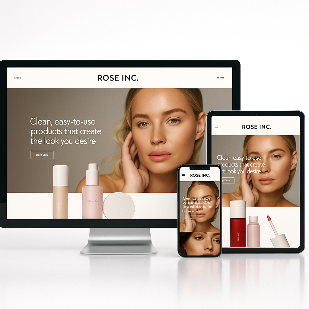 Rose Inc - Clean Beauty E-commerce